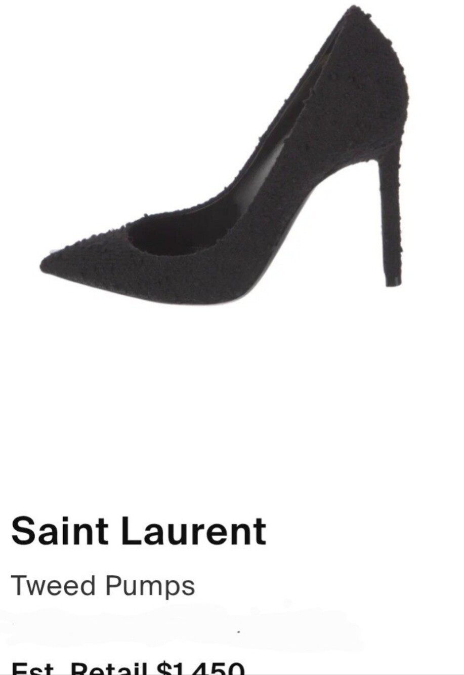 Saint Laurent Black Heels size 39,5